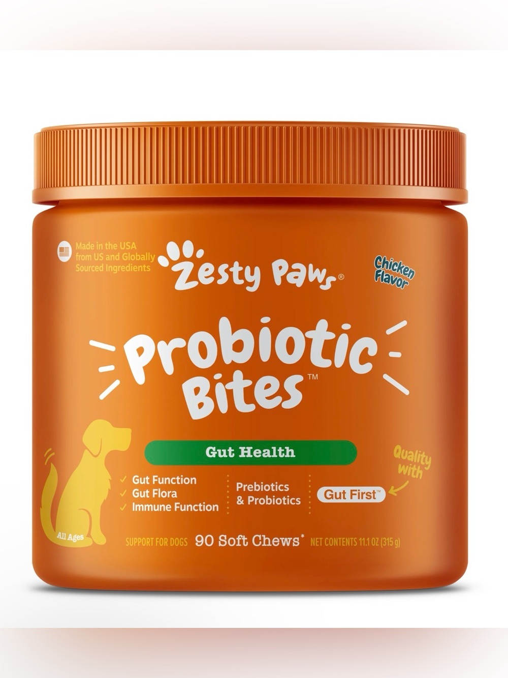 Zesty Paws Probiotic Bites -  Gut Health Chews